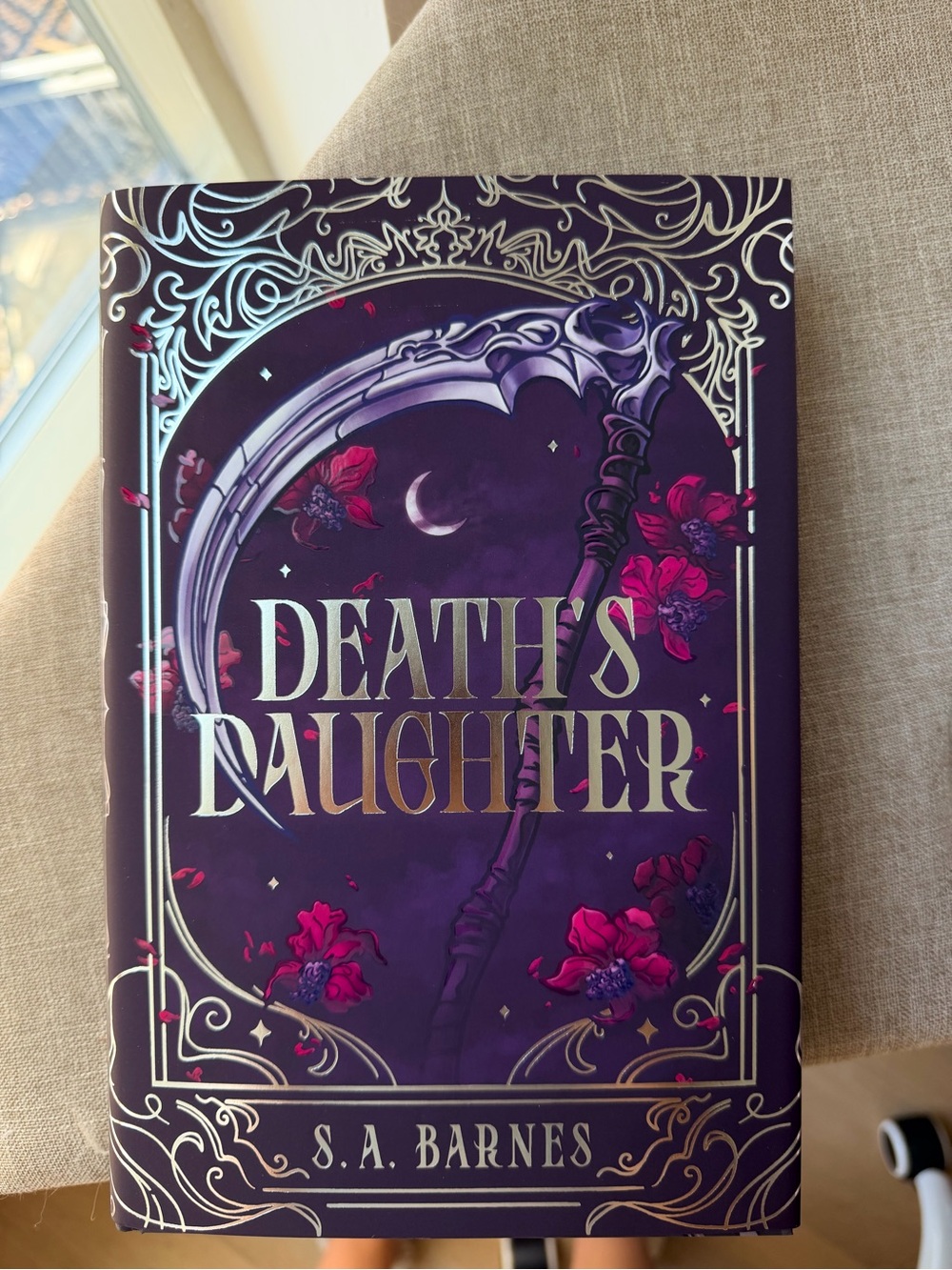 Exclusive Fairyloot edition of Death's Daughter by S.A. Barnes